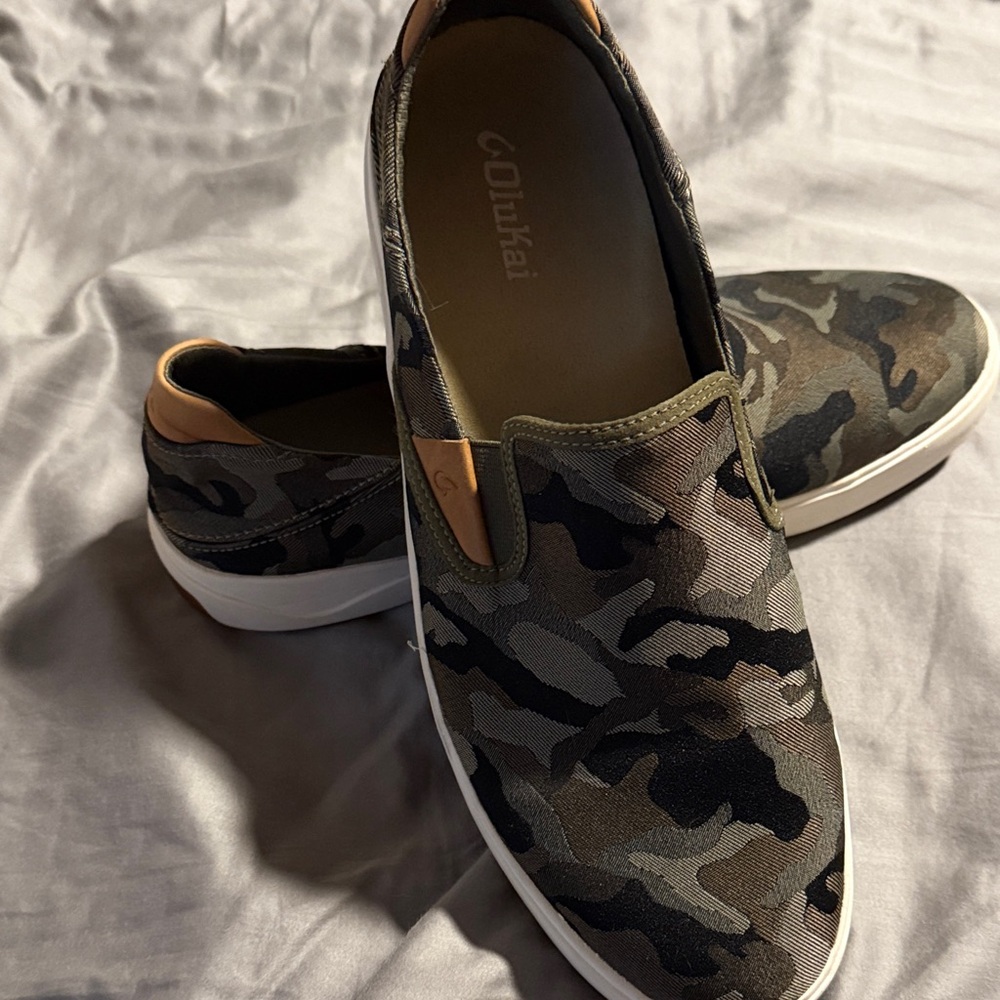 OluKai Men's Camouflage Slip-On Shoes